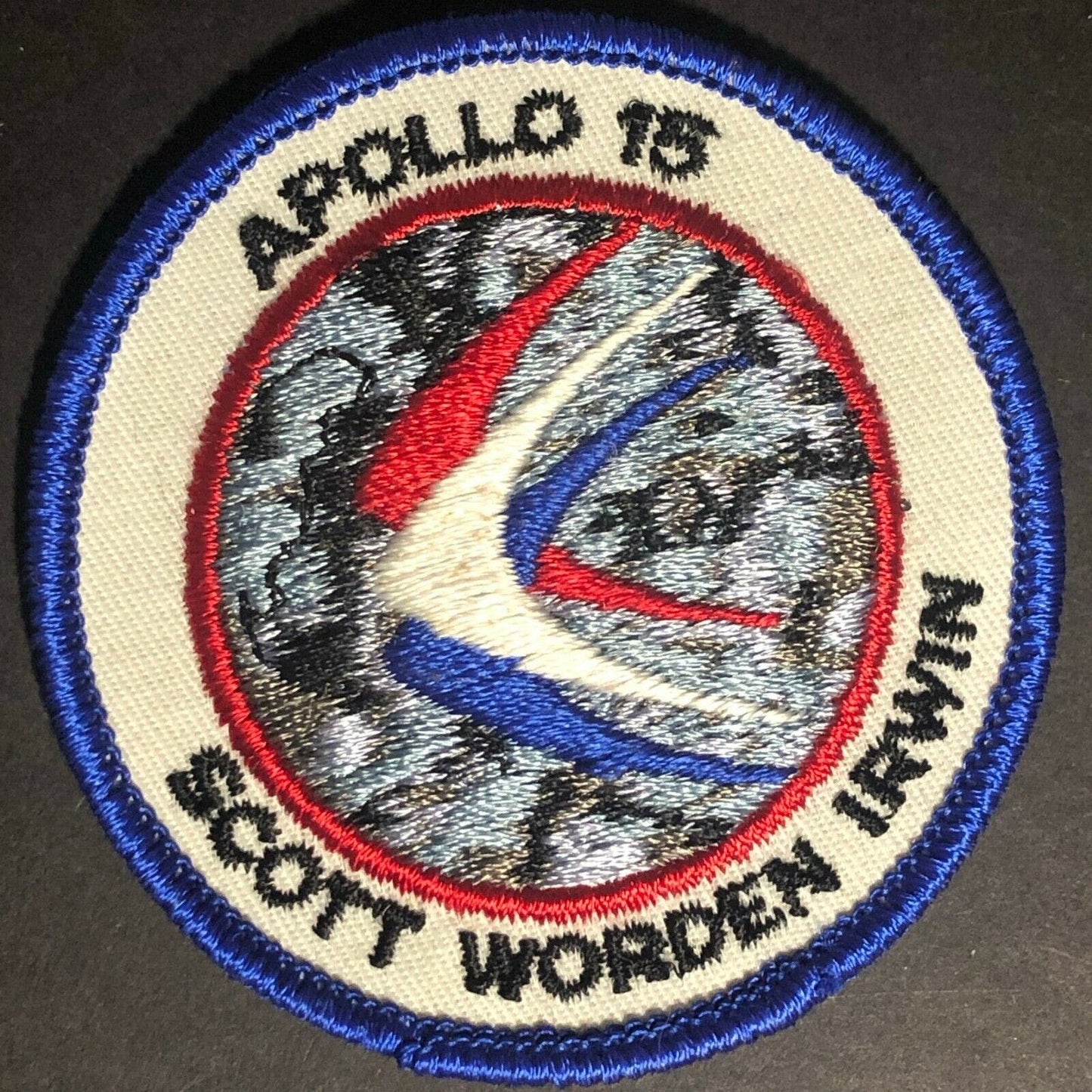 Vintage NASA Apollo XV 15 - Scott Worden Irwin Embroidered Patch 2 7/8"