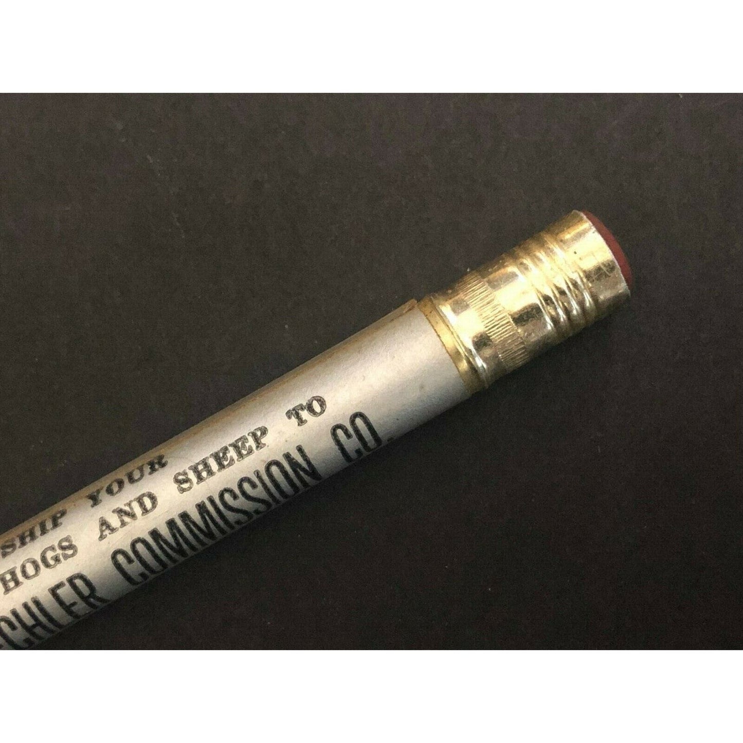 c1930's-40's "Buechler National Stock Yards Upton, IL" Advertising Bullet Pencil