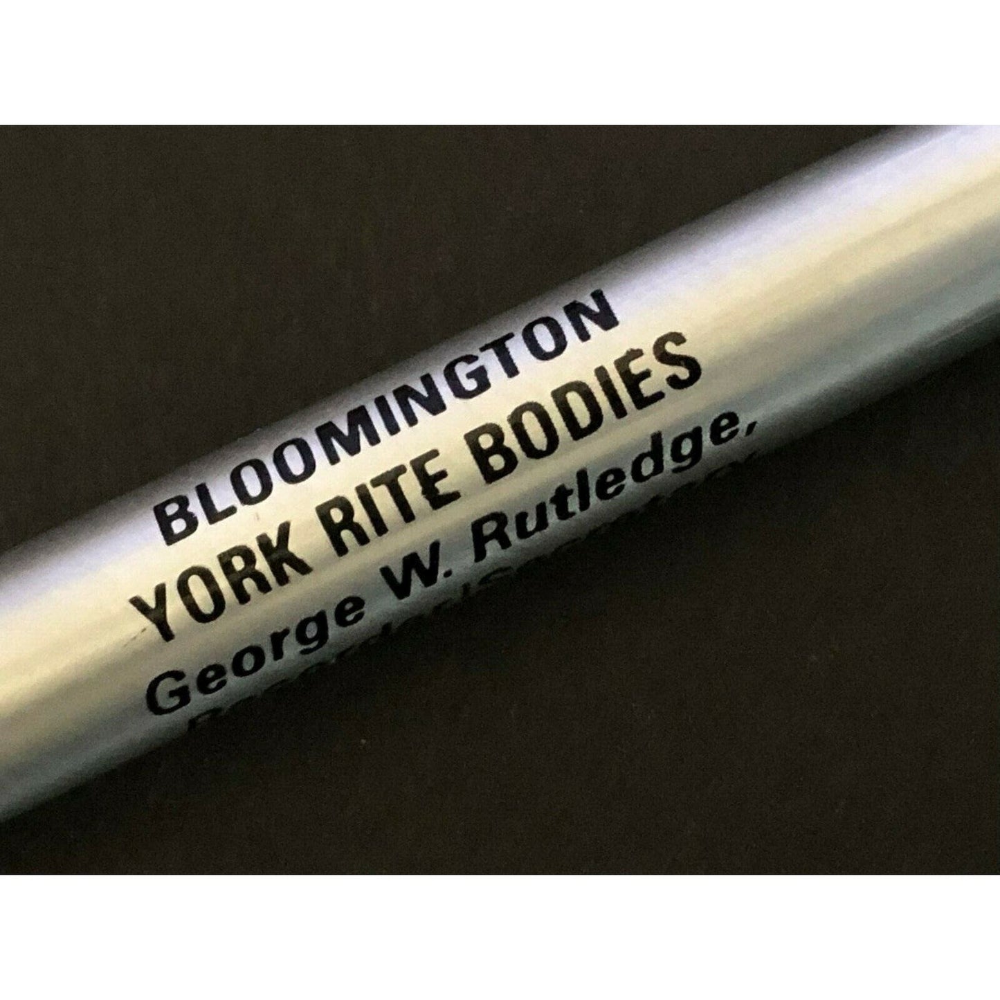 c1960's-70's "Bloomington (IL) York Rite Bodies" Mechanical Advertising Marker