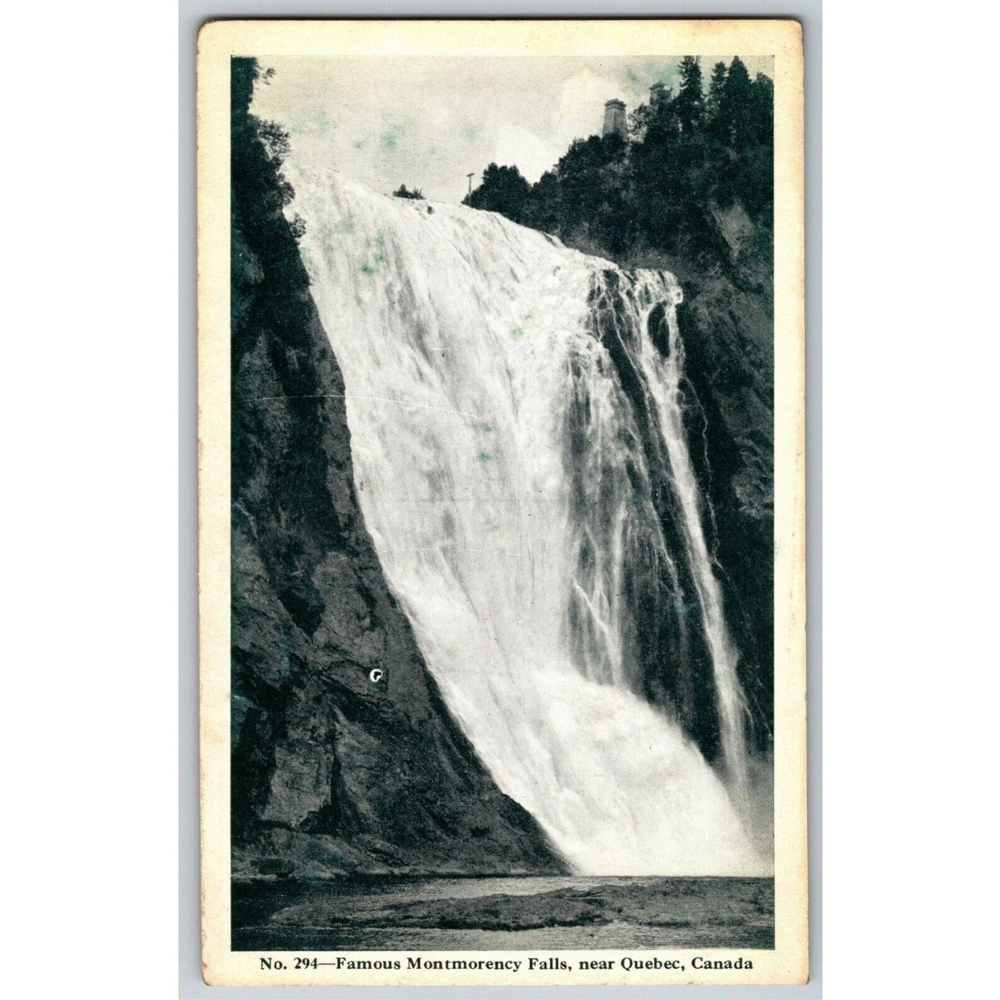 Montgomery Falls, Near Quebec, Canada Vintage Postcard NP