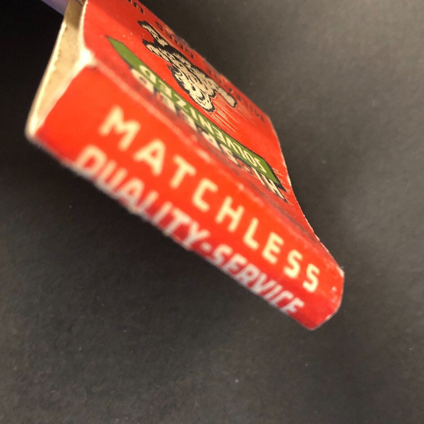 High Speed Gas Hi-Speed Solvenized Near Empty (-17) Matchbook c1940's Scarce