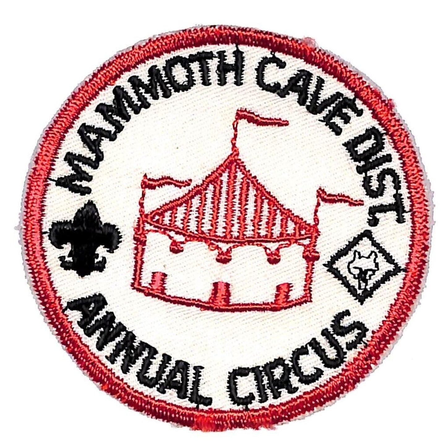 BSA Patch Mammoth Cave District Annual Circus Big Top c1950's-60's VGC