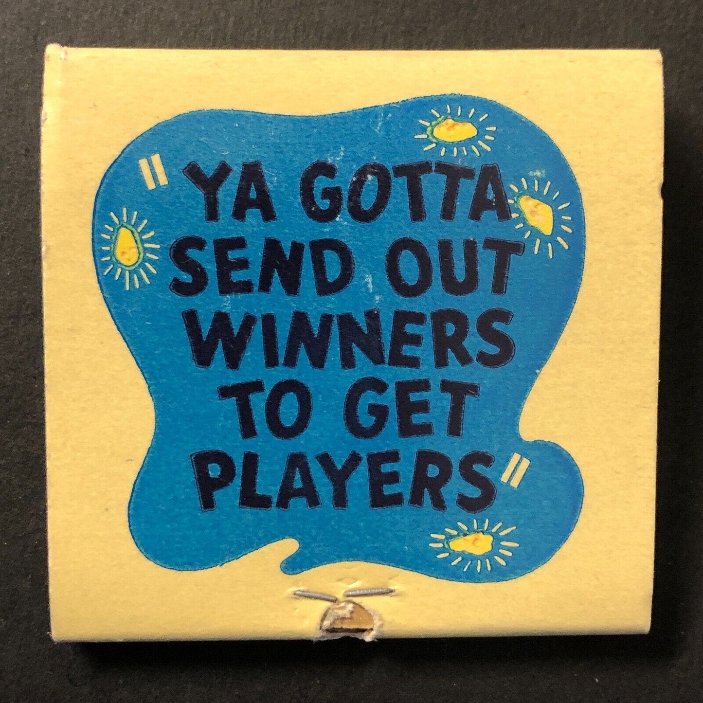 Dick Graves' Nugget Sparks, NV Casino Full Matchbook Cowboy Miner c1950's-60's
