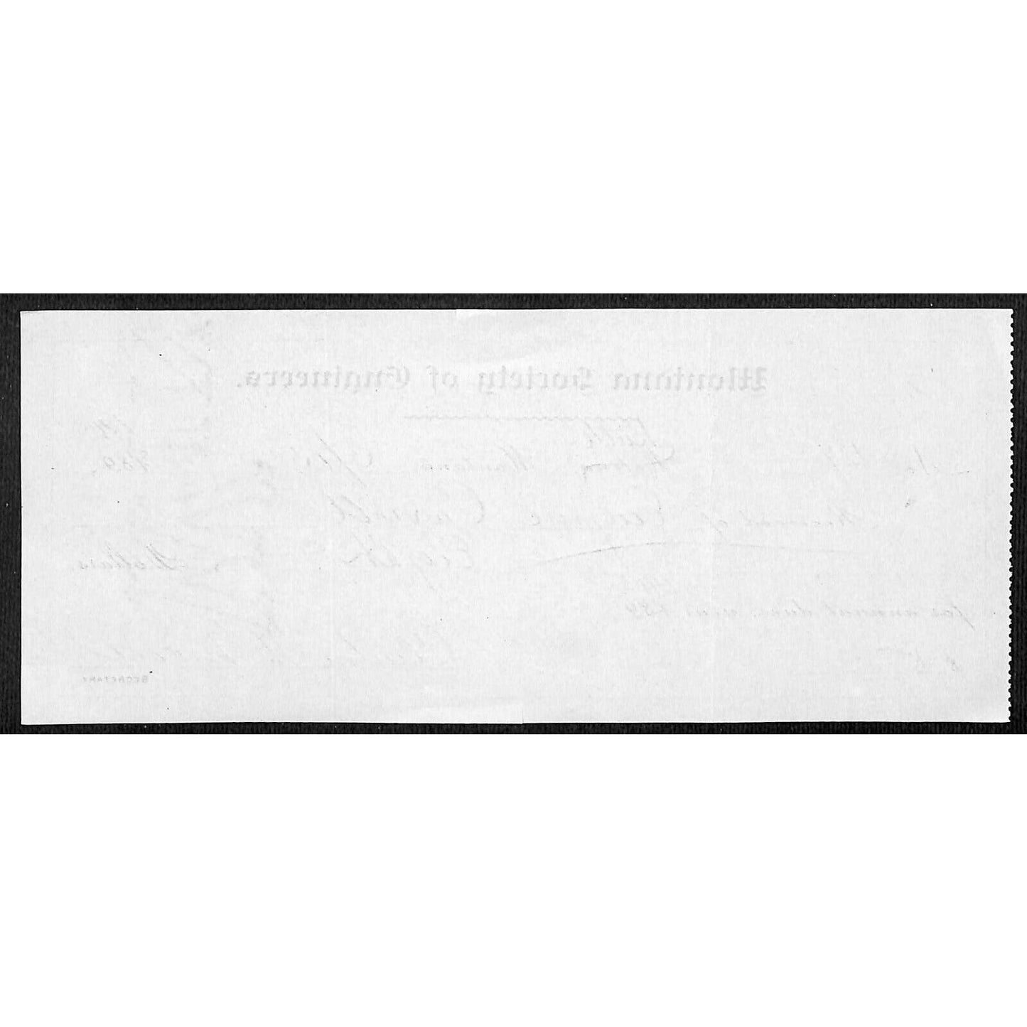 Helena / Butte Montana 1903 "Society of Engineers" / Eugene Carroll Receipt
