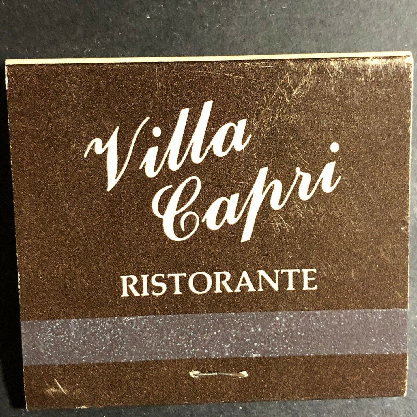 Scarce 1960's-70's Full Matchbook - "Villa Capri Restaurant" Wallingford, CT
