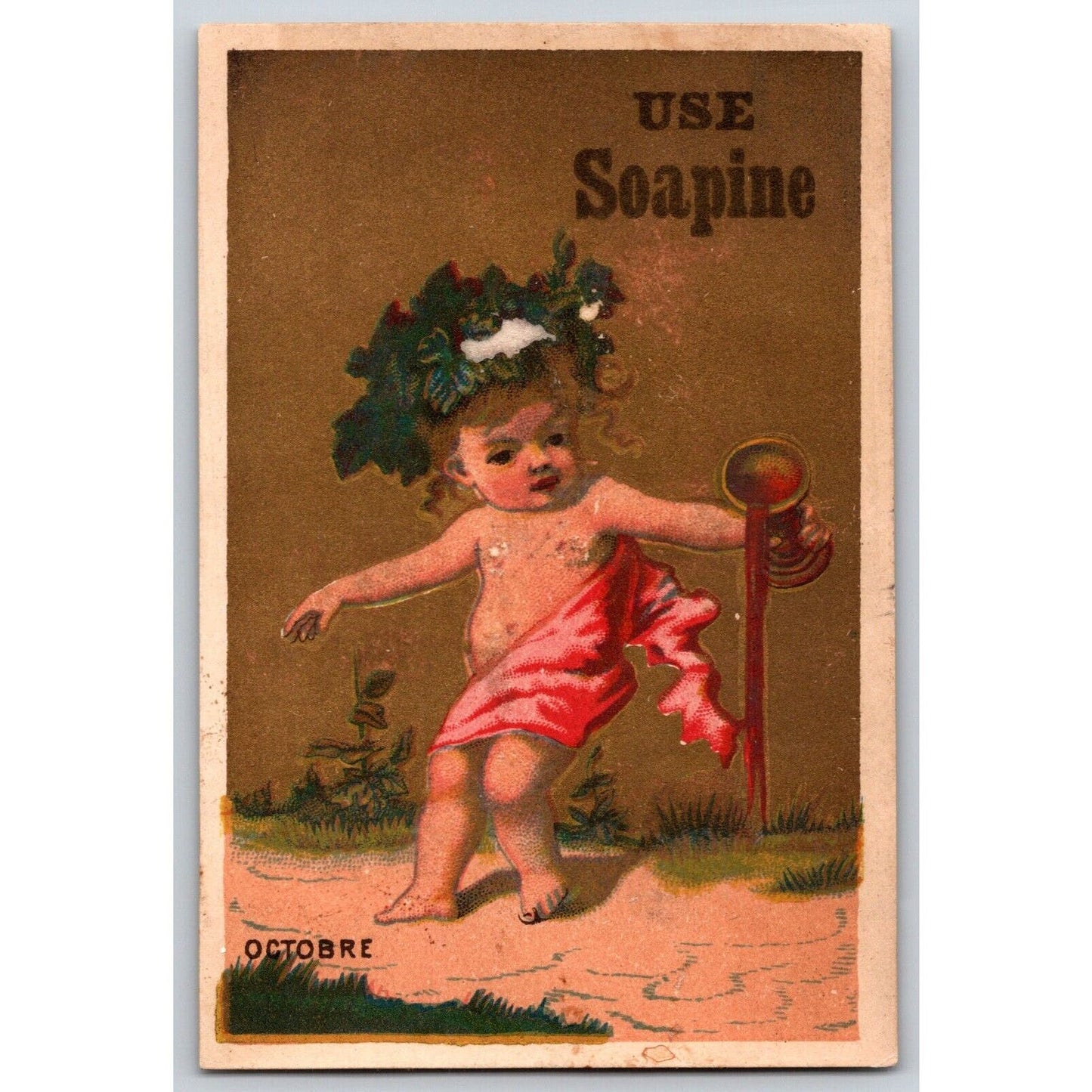 Child Pours Out Chalis / Goblet Victorian Trade Card Soapine