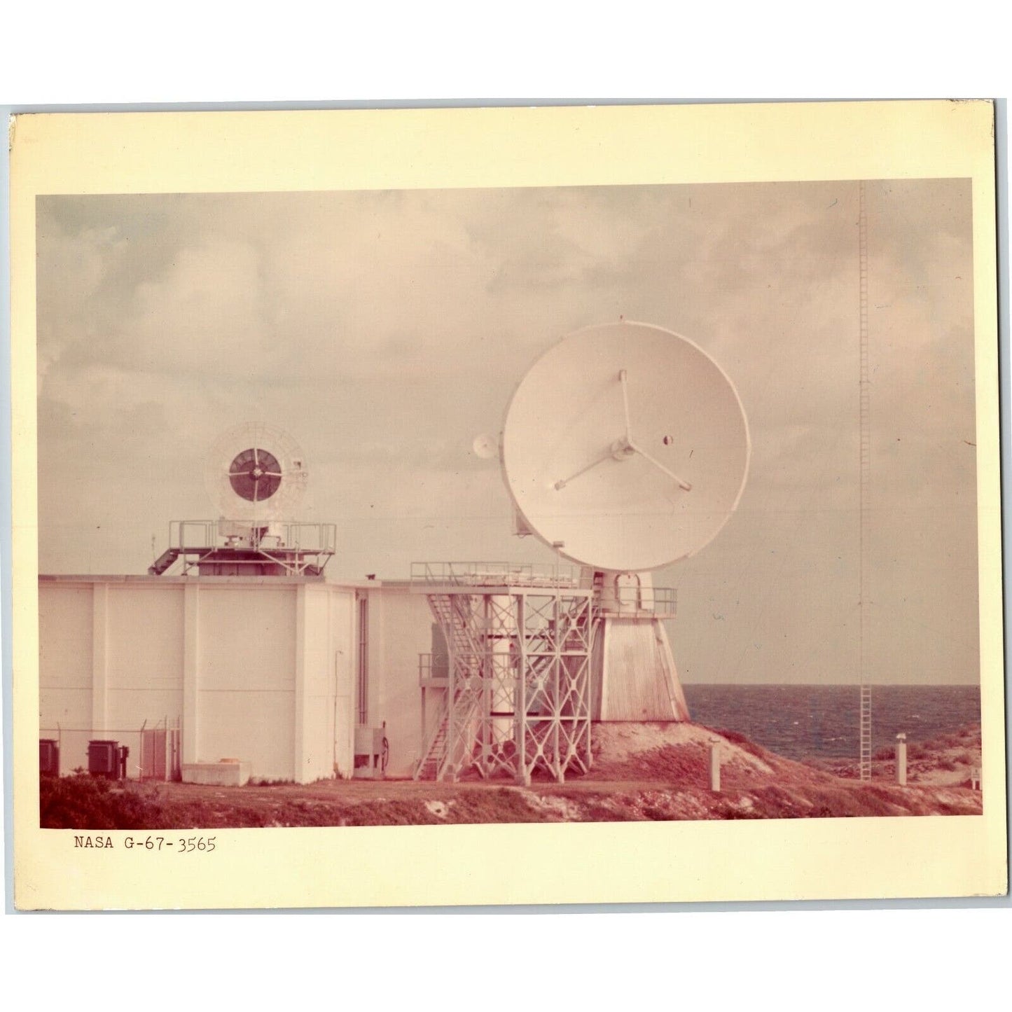 Original NASA Apollo Era 1960's 8 x 10 Photograph - Radar Dishes Bermuda