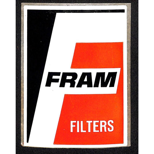 Fram Filters Racing Decal / Auto Sticker 3" x 4" c1970 (#7)