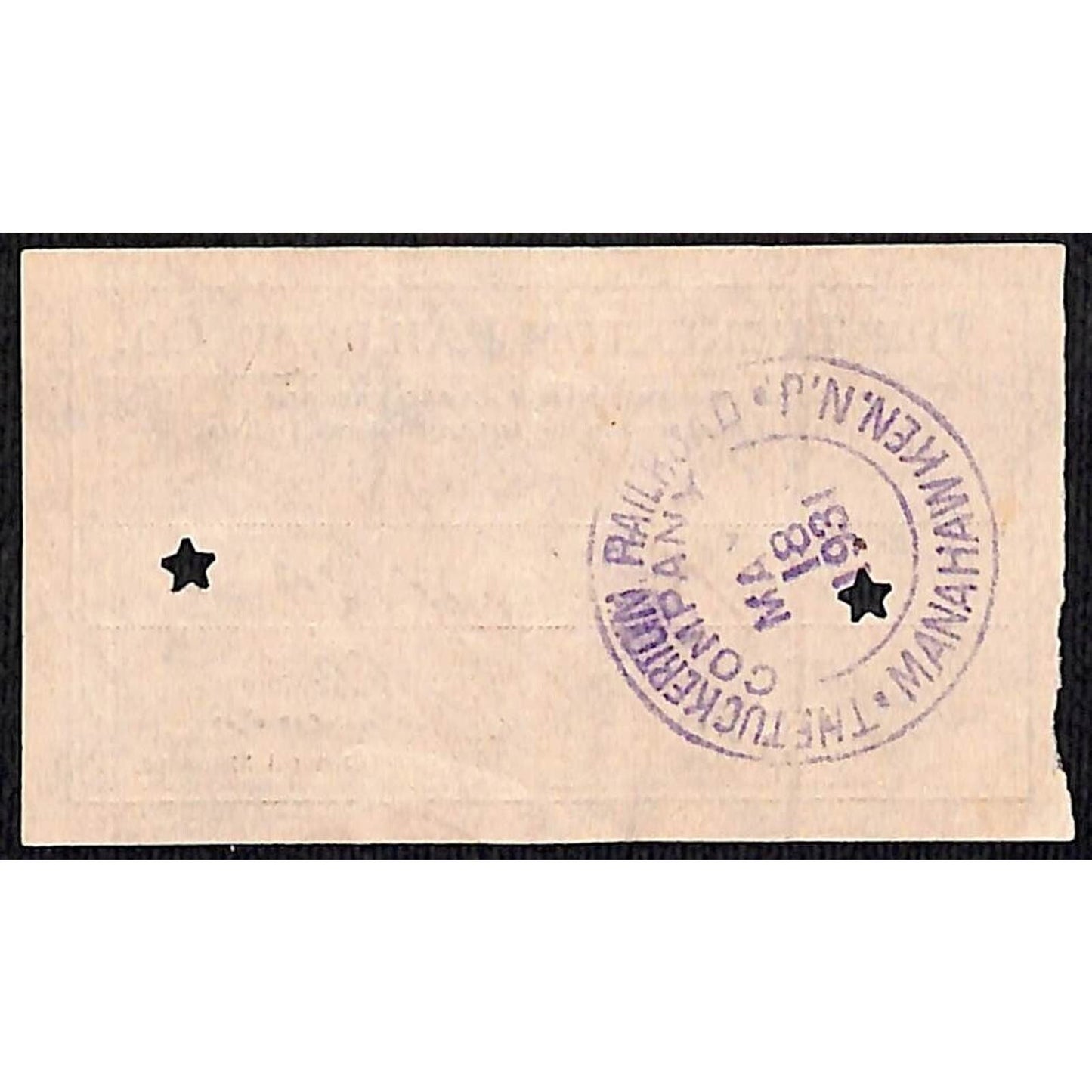 1931 Tuckerton Railroad Manahawken, NJ Group of 9 First Class Tickets