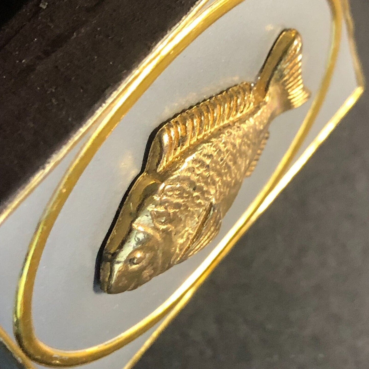 Foil Top Matchbox Matchbook w/ Affixed Metal Fish c1960's-70's VGC Scarce (#5)