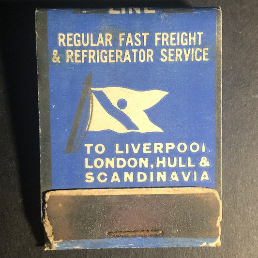 Fred. Olsen Line Ocean Shippers Full 20-Str Matchbook c1940's VGC Scarce