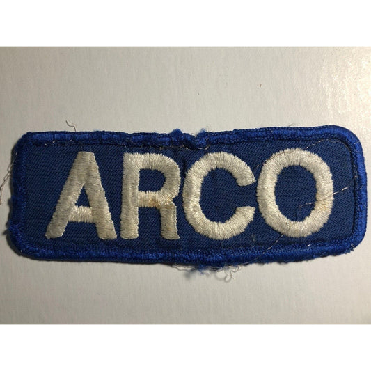 ARCO Atlantic Richfield Vintage Embroidered Patch - c1970's-80's 1 1/2" x 4"