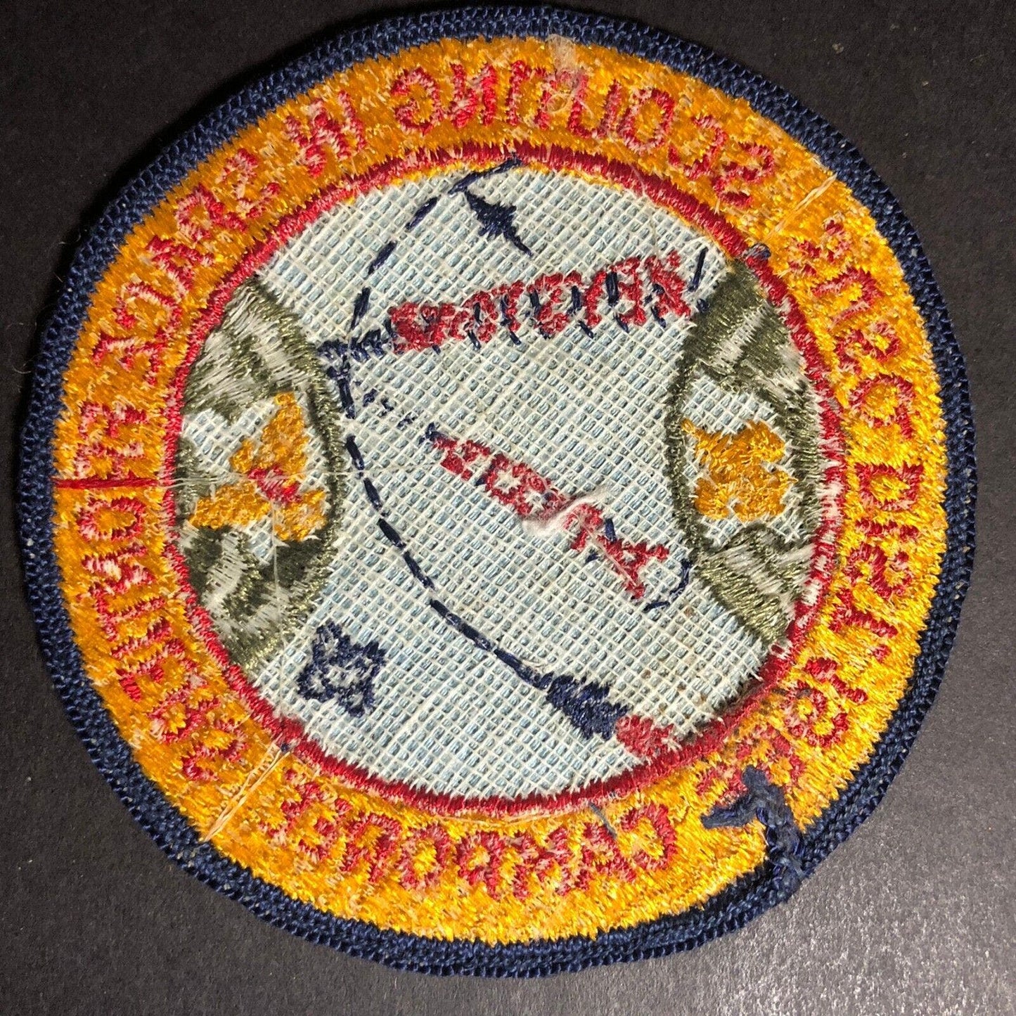 BSA "Scouting In Space" Susquehanna / Keystone Camporee Embroidered Patch 1966
