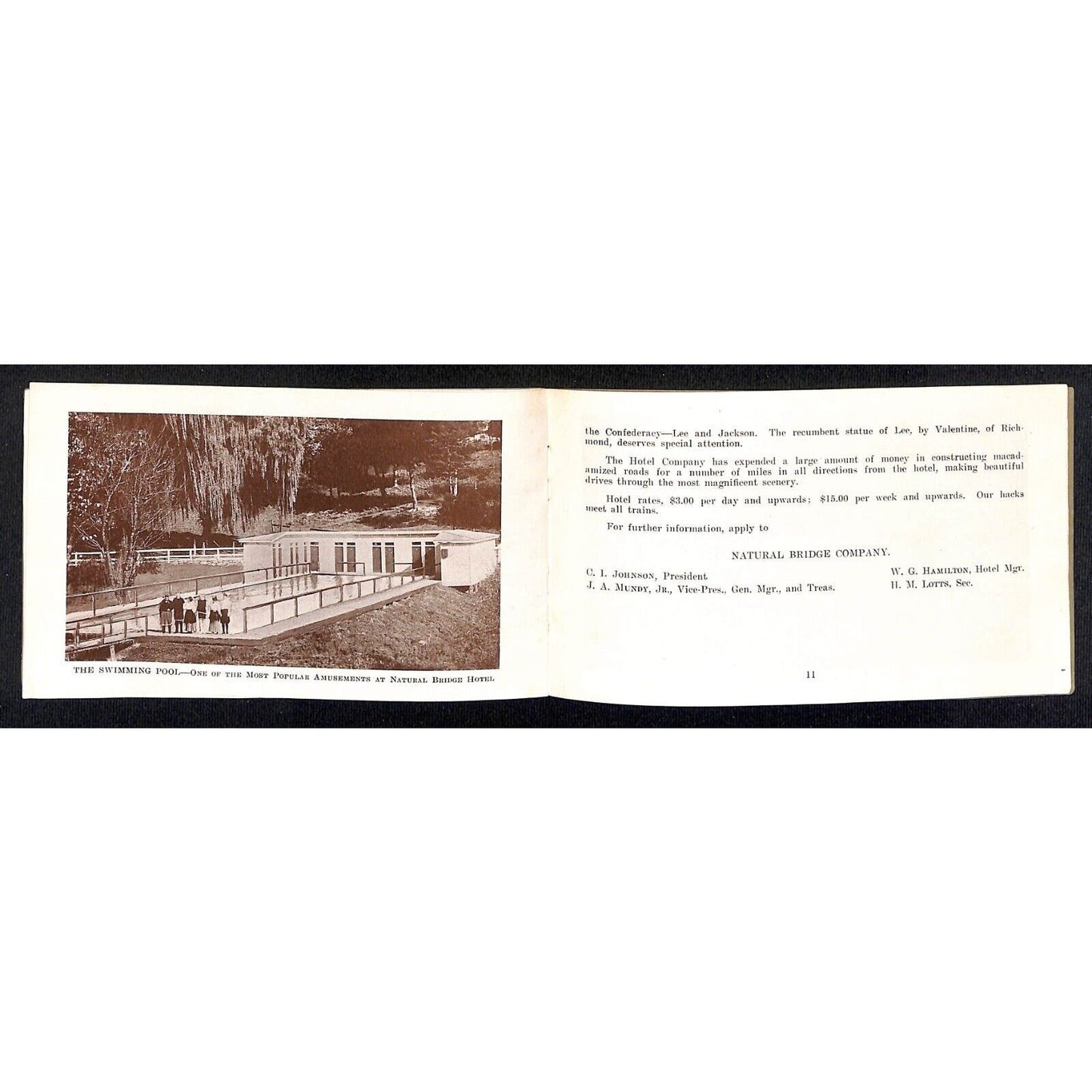Natural Bridge, VA Hotel Small Pictorial Souvenir Booklet c1883 18pp.