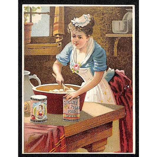 Boston, MA Victorian Trade Card Stickney & Poor's Mustards Spices Extracts