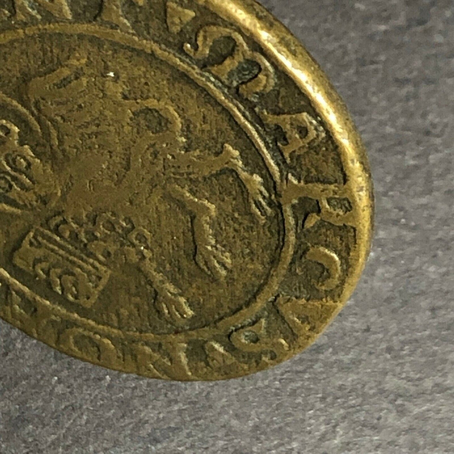 c1553-1584 26.8mm Lion of St. Mark Hans Schultes Jeton Counter Ben Fauver Coll.