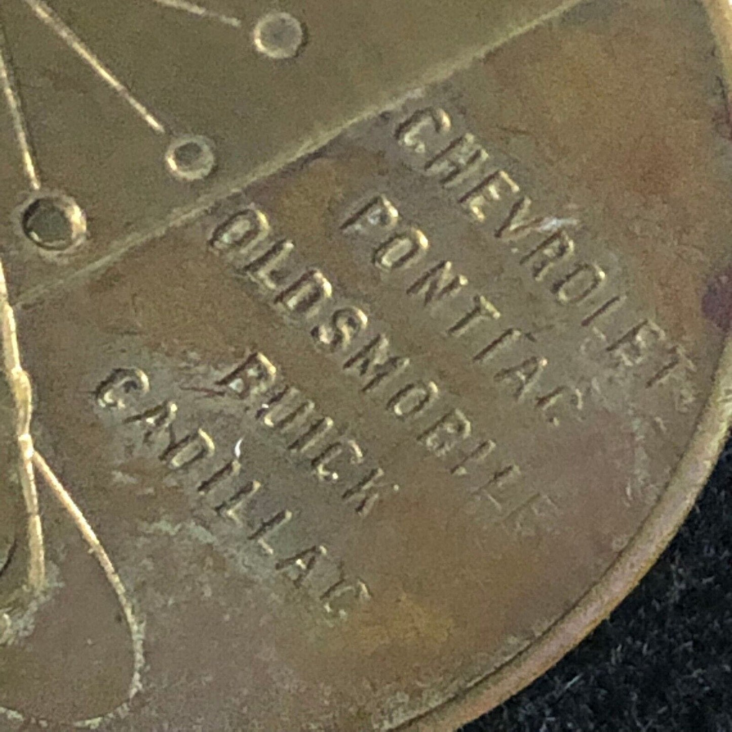 General Motors Motorama of 1954 Spinner Token / Medallion 32mm w/ Corv ...