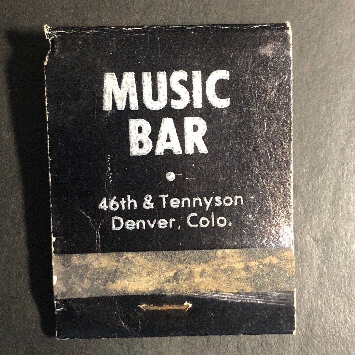 Music Bar / Piano Bar Denver, CO Matchbook c1974-79