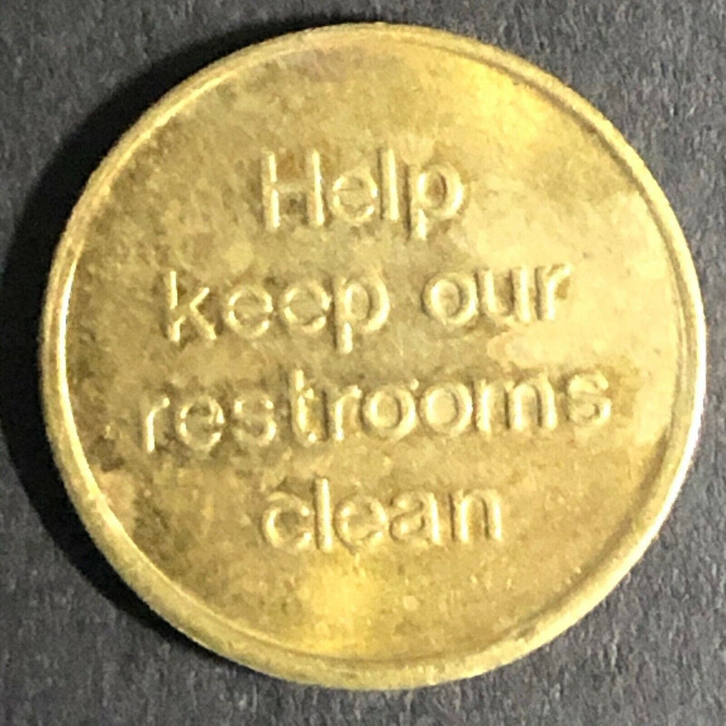16.5mm Nik-O-Lok Indianapolis, IN Brass Restroom Token - Fauver Collection