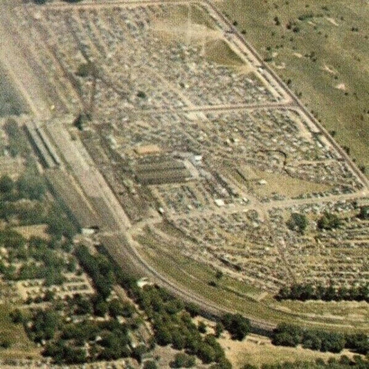 Indy 500 RPPC Postcard 1950 "Aerial View" Unposted VGC Rounded Edges