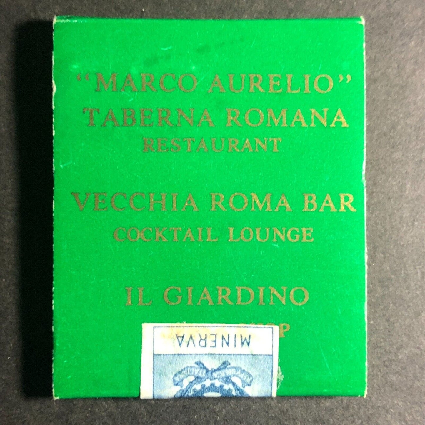 Holiday Inn of Rome Italy Matchbook c1960's-70's w/ Paper Seal c1976-80's Scarce