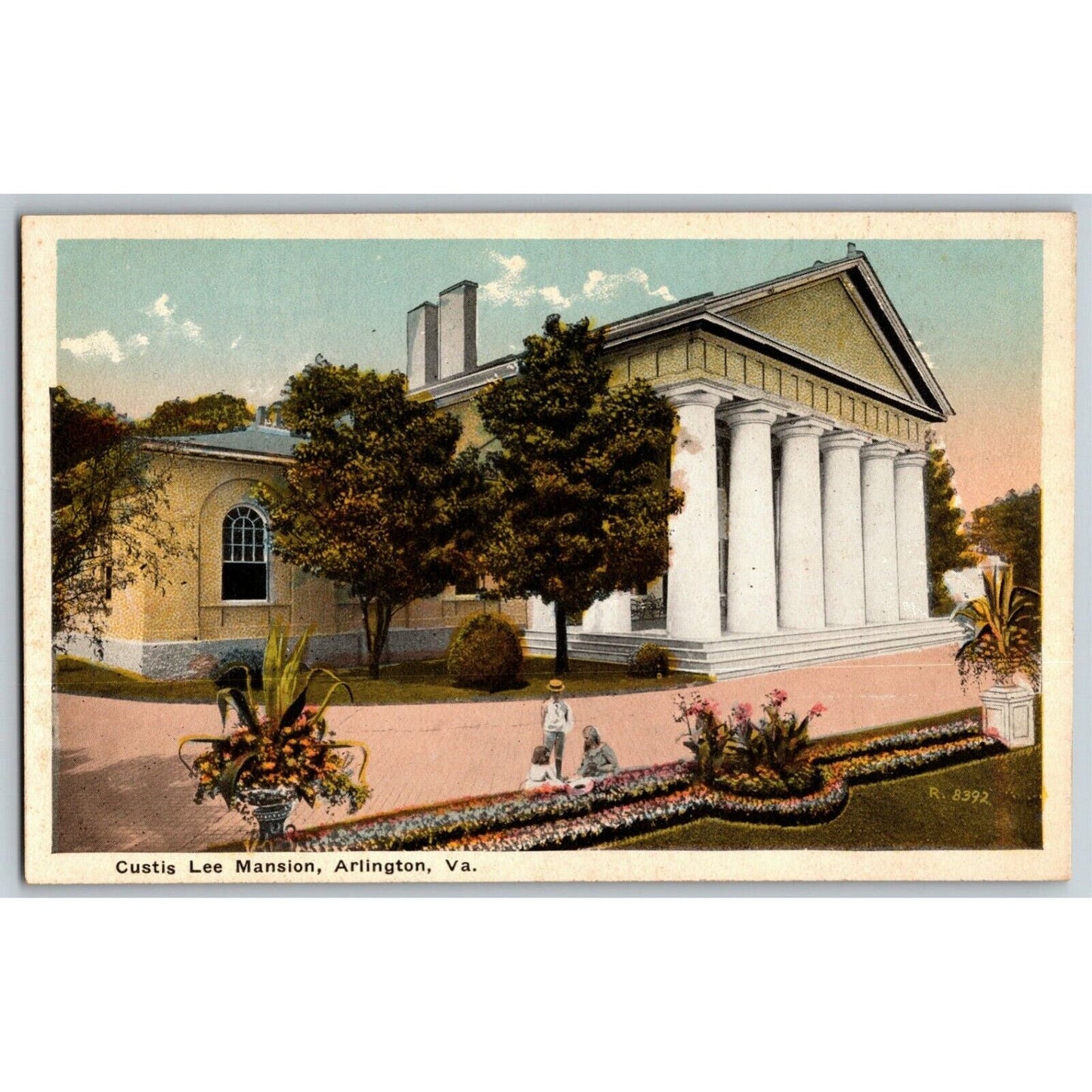 Custis Lee Mansion, Arlington, VA - Vintage Postcard - NP