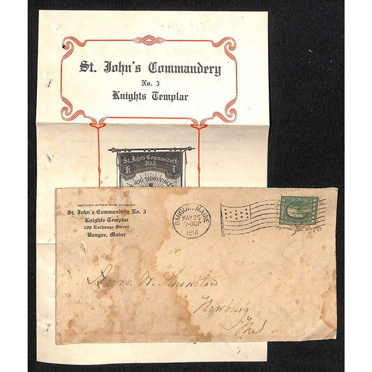 Newburgh, ME Amos W. Knowlton* 1914 Bangor Knight's Templar St. John's Conclave