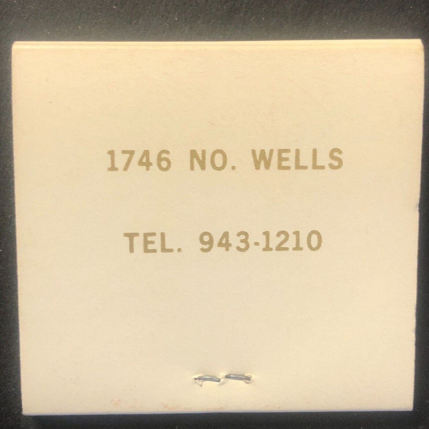 Caesare's VVV 1746 North Wells Chicago Vintage Matchbook c1964 Scarce VGC