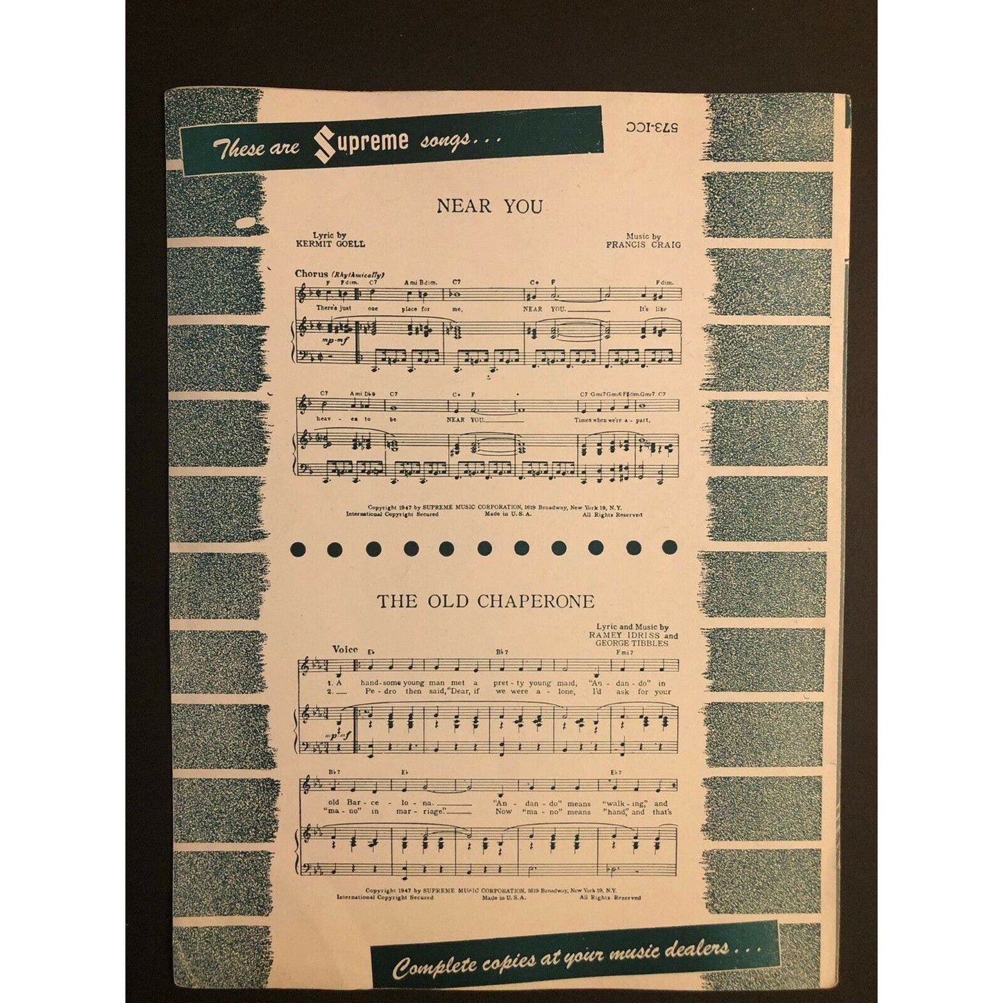 Vintage 1940's Sheet Music "How Soon? (Will I Be Seeing You)