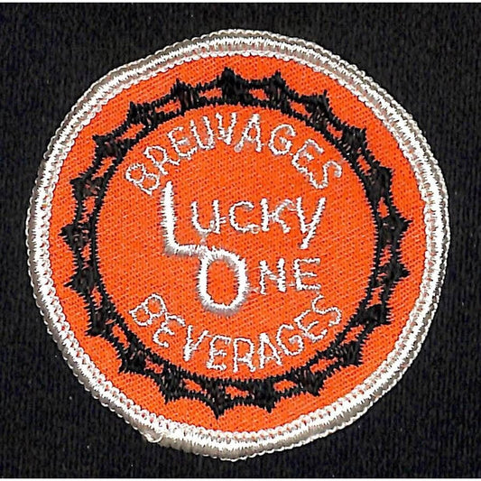 Lucky One Beverages Breuvages Canada - Embroidered Soda Patch c1950's-1960's VGC