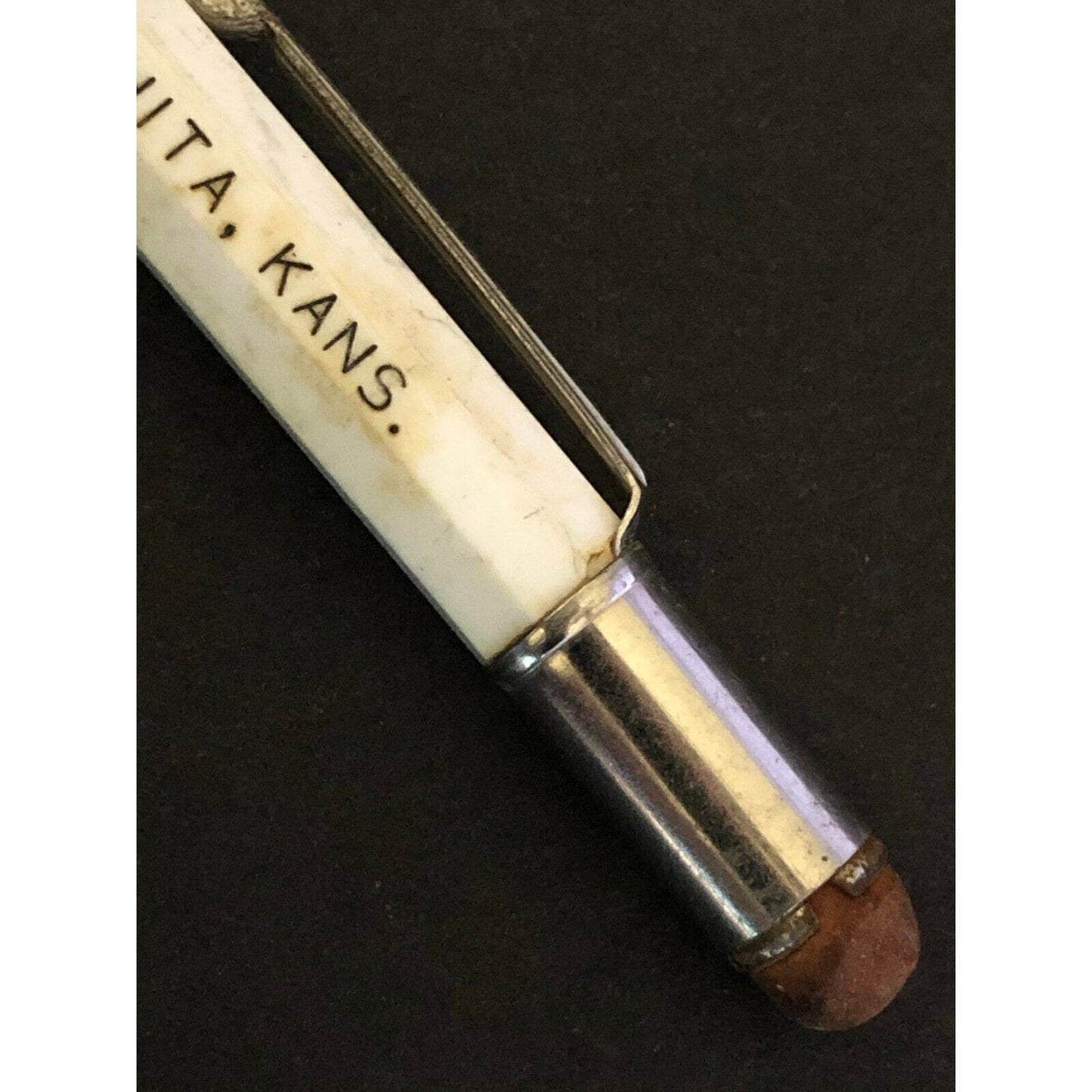 c1940's-50's "The Black (Oilfield) Supply" Wichita Mechanical Advertising Pencil