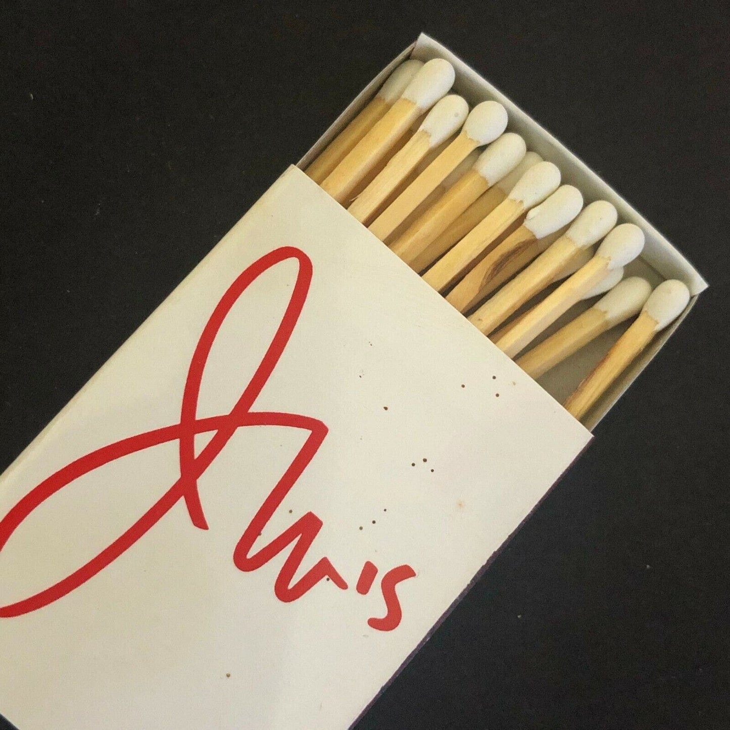 c1980's Wooden Matchbox Matchbook - Marriott Marquis Atlanta JW's Restaurant?
