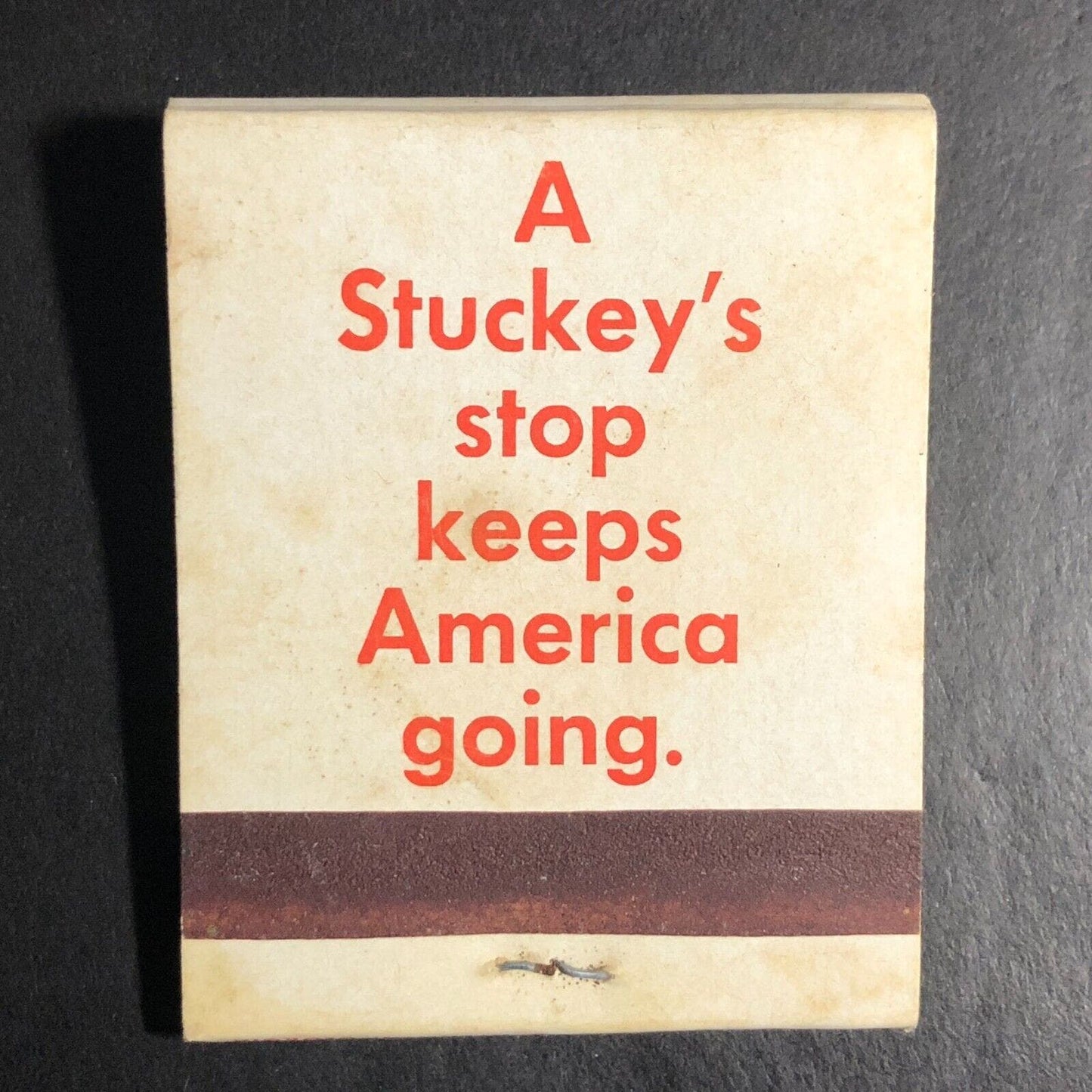 Stuckey's Restaurant Full Matchbook c1968-73 "..Keeps America Running"