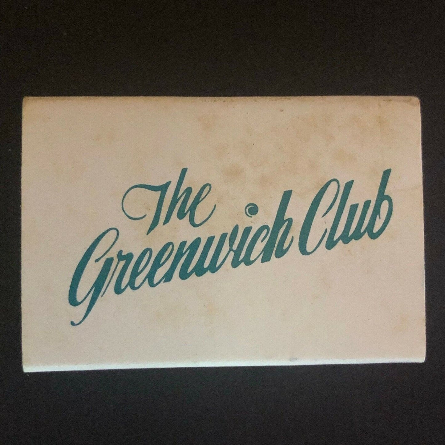 c1980's Wooden Matchbox Matchbook "Cinquante-Cino" French Cuisine Greenwich, CT
