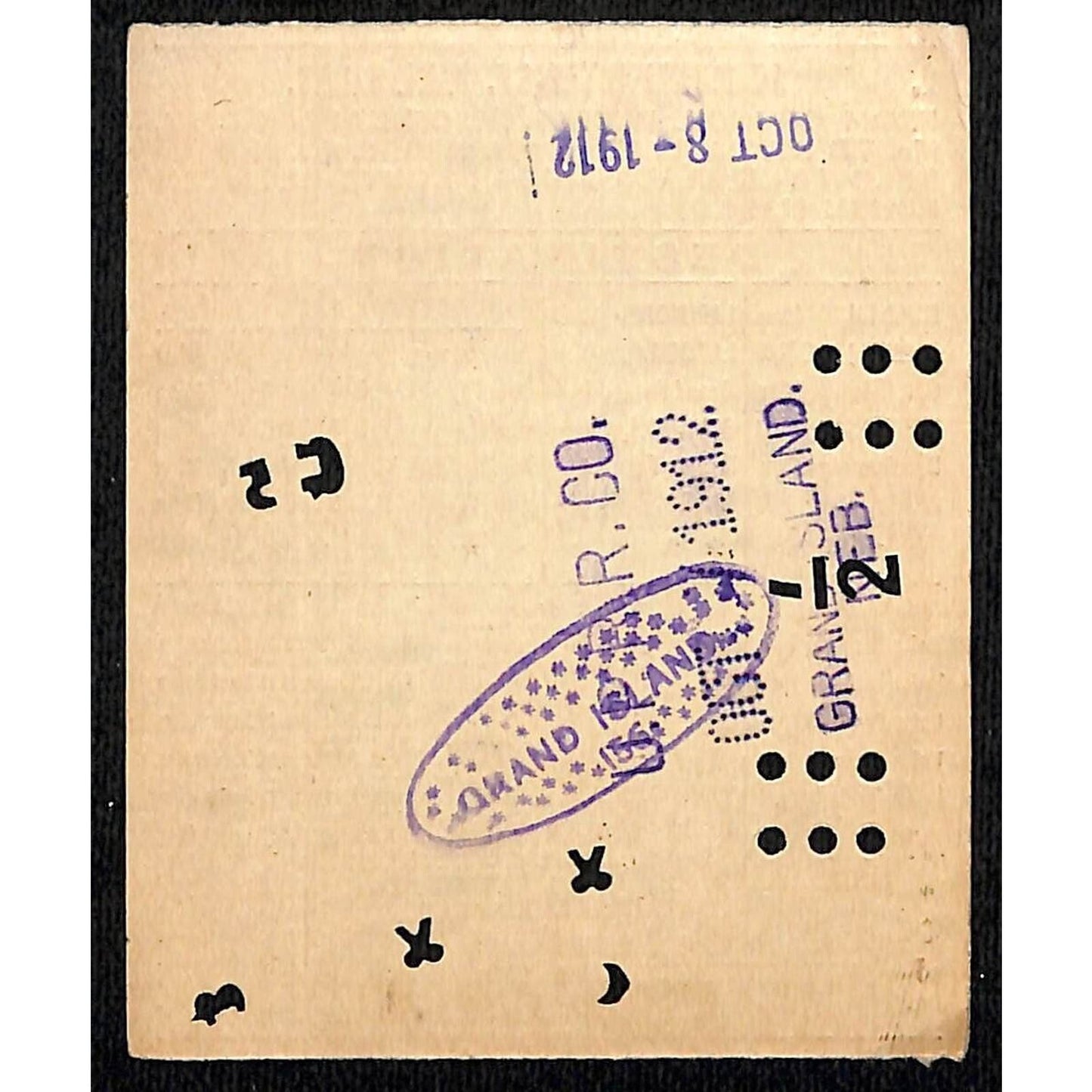 1912 Union Pacific Railroad Ticket Missouri River St. Paul Council Bluffs #1243
