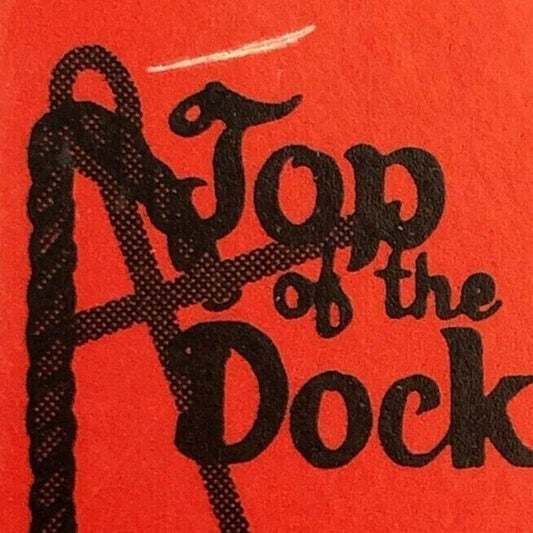c1970's-80's Wooden Matchbox Matchbook "Top of the Dock" Clinton, CONN