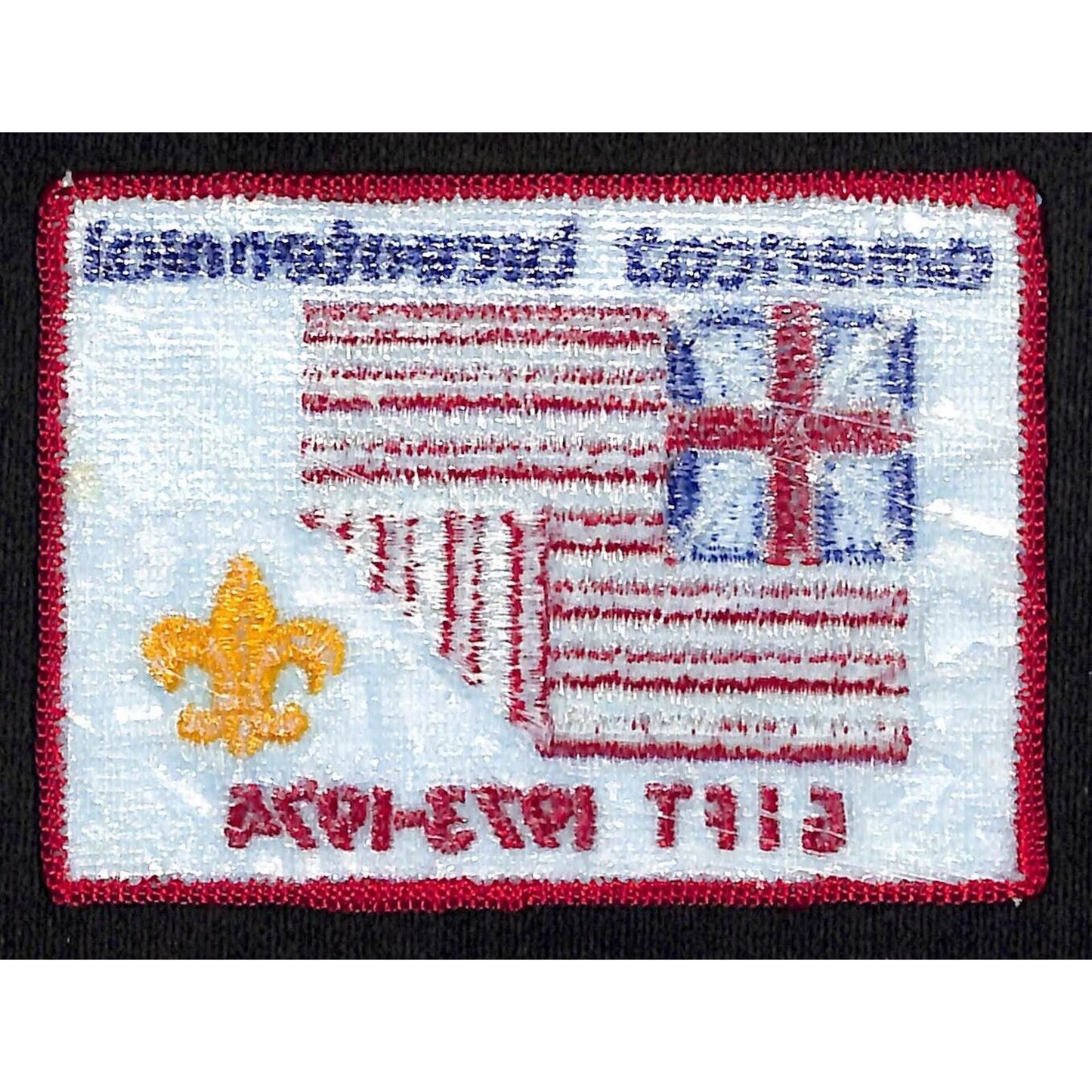 BSA Patch America's Bicentennial Gift Flag Union Jack 1973-1974 Boy Scouts NOS