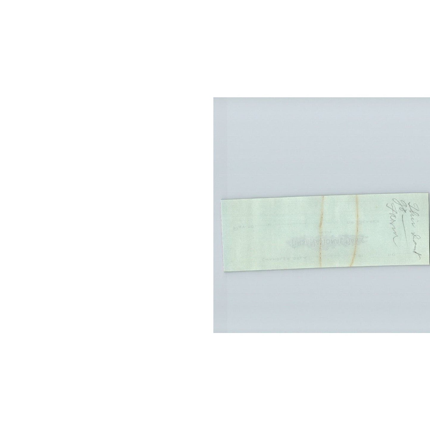 Chandler, Oklahoma c1910-19 Unused FNB Bank Check - Scarce