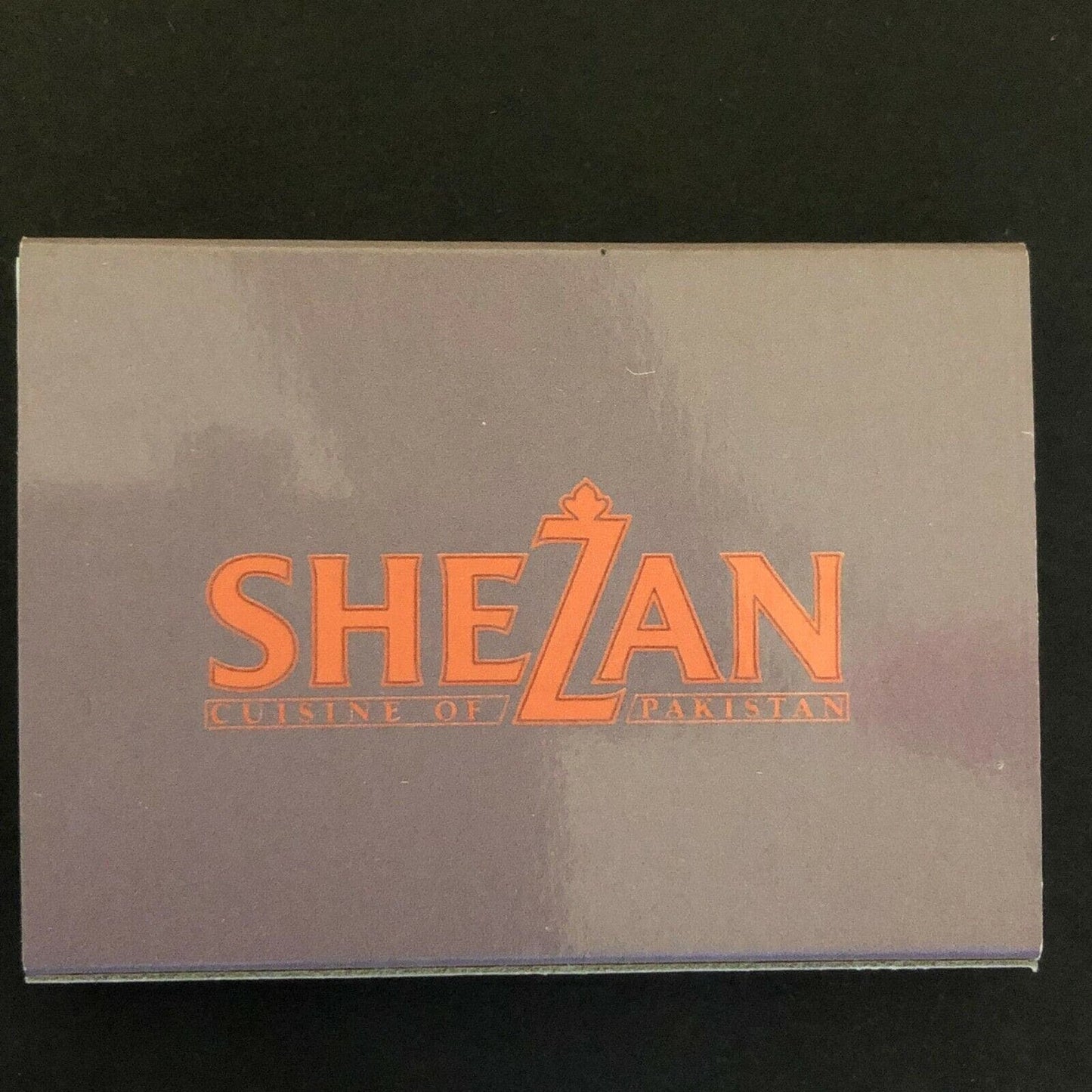 c1990's Vintage Wooden Matchbox / Matchbook "Shezan" Pakistan Restaurant NYC