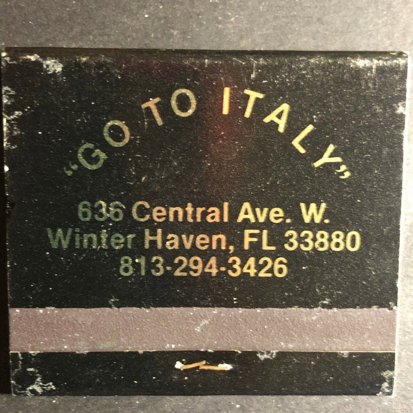 Vintage 1970's-80's Full Matchbook - Lombardo's Restaurant Winter Haven, FL