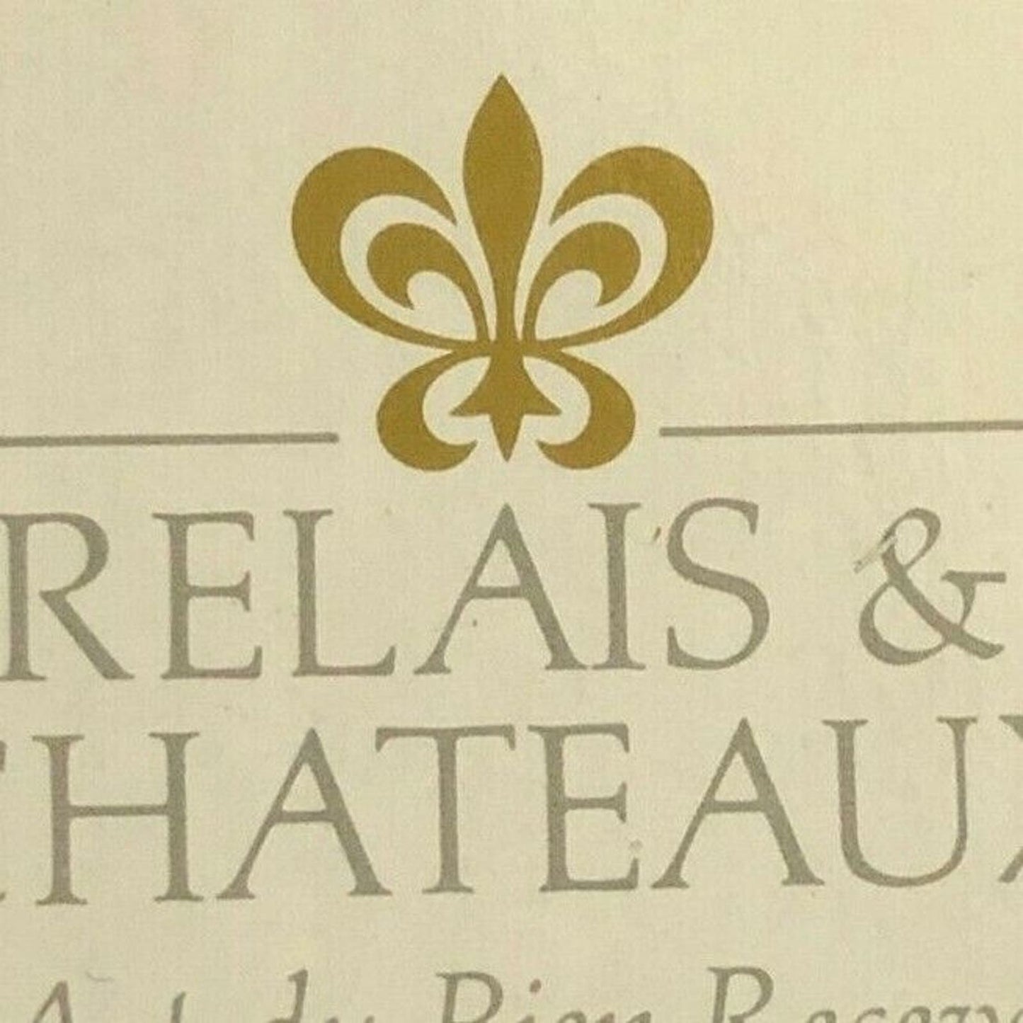 c1980's-90's Wooden Matchbox Matchbook "Relais & Chateaux" Luxembourg