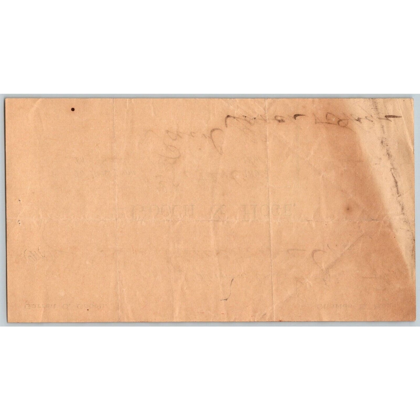 1901 Scarce Garrett G. Gooch Civil War Solider Letterhead Billhead Staunton, VA