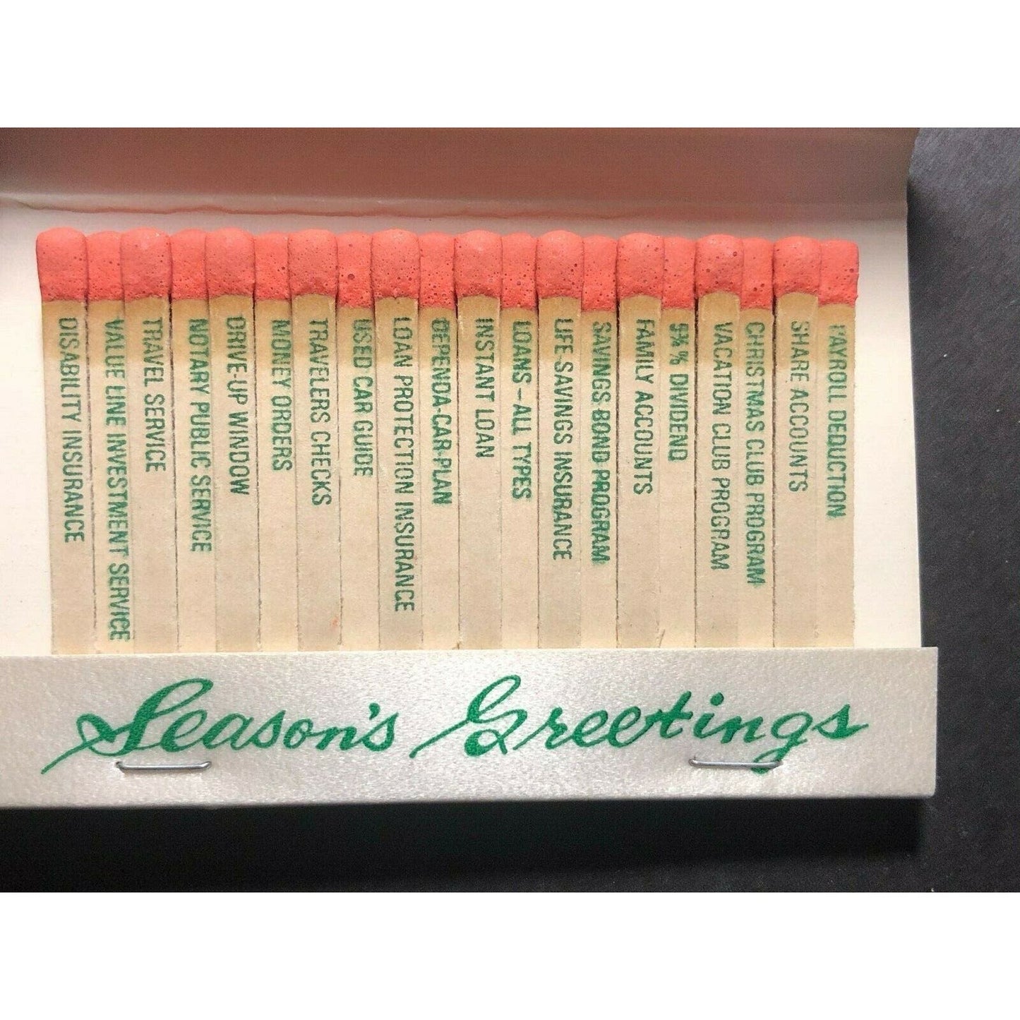 1980's Full Decorative Matchbook - Stanley Works Employee FCU New Britain, CT