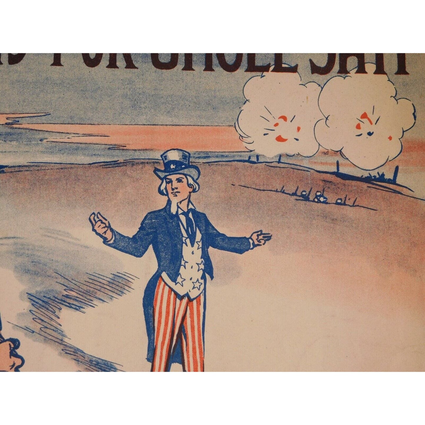 WWI Sheet Music - "Hooray For Uncle Sam" Della Williams Paine