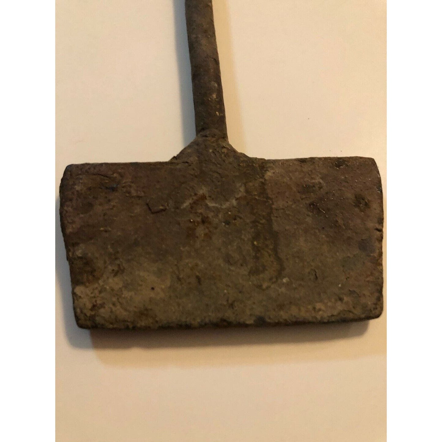Primitive Hand Forged "1 or I" Iron Cattle Livestock Branding Iron 49"