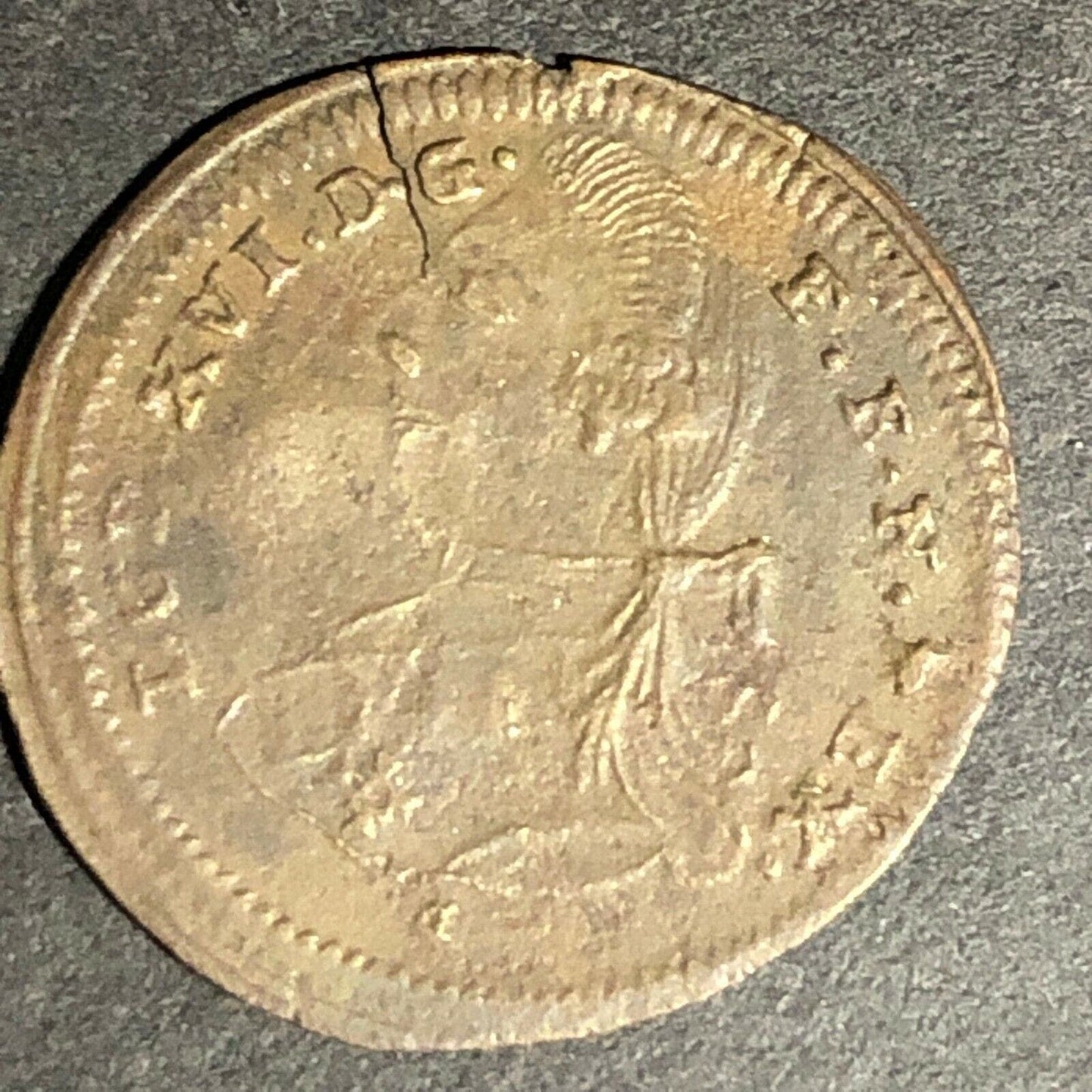 22mm Early French Louis XVI Jeton Token - Ben Fauver Collection