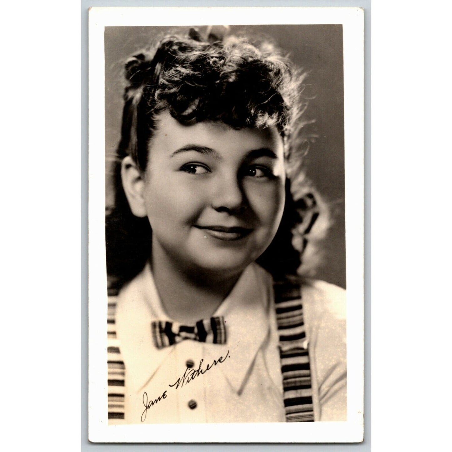 Jane Withers Vintage Postcard Ken Prag Collection - VGC - Unposted