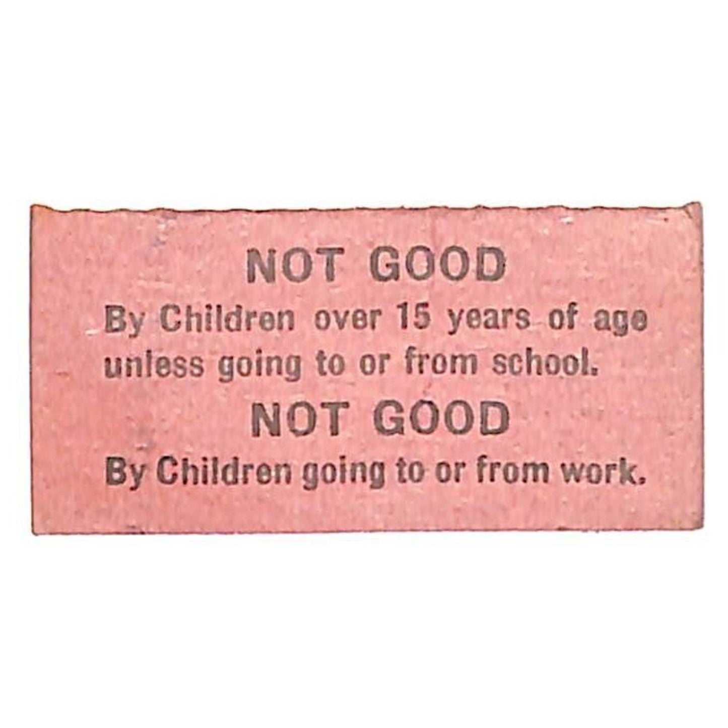 Fitchburg & Leominster Street Railway Railroad Ticket Pupil's #03822 Scarce