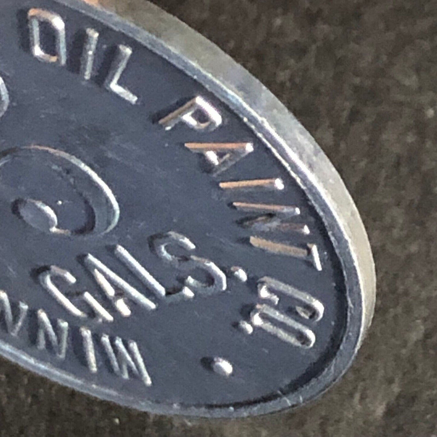 Minnesota Linseed Oil Paint Co. "5 Gals." Aluminum Token 25.48mm Scarce VGC