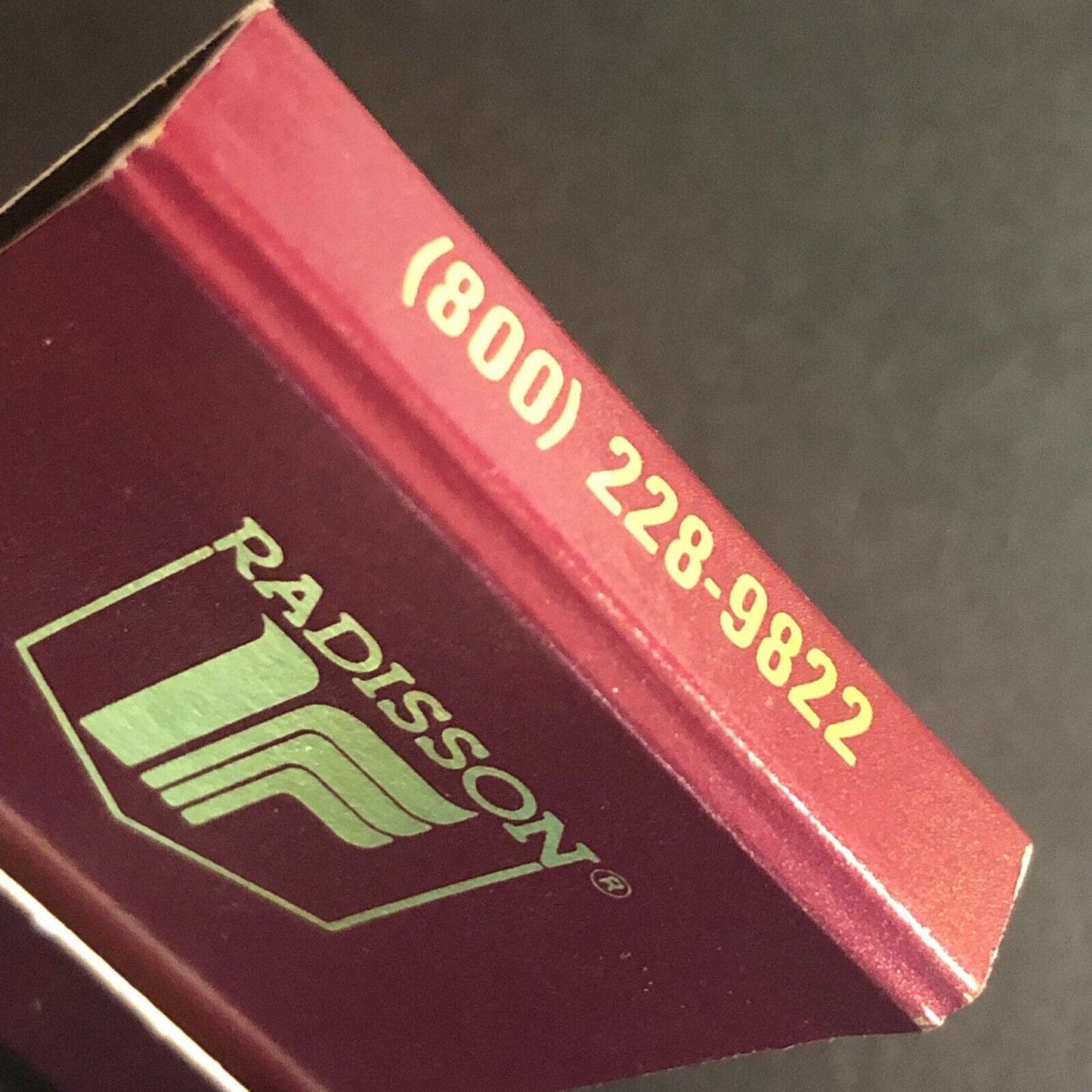 Vintage c1970's-80's Full Matchbook The Radisson Collection Hotels